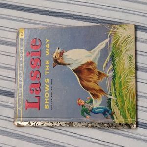 VINTAGE A Little Golden Book - Lassie Shows The Way 1956